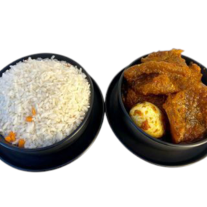 WHITE RICE AND STEW