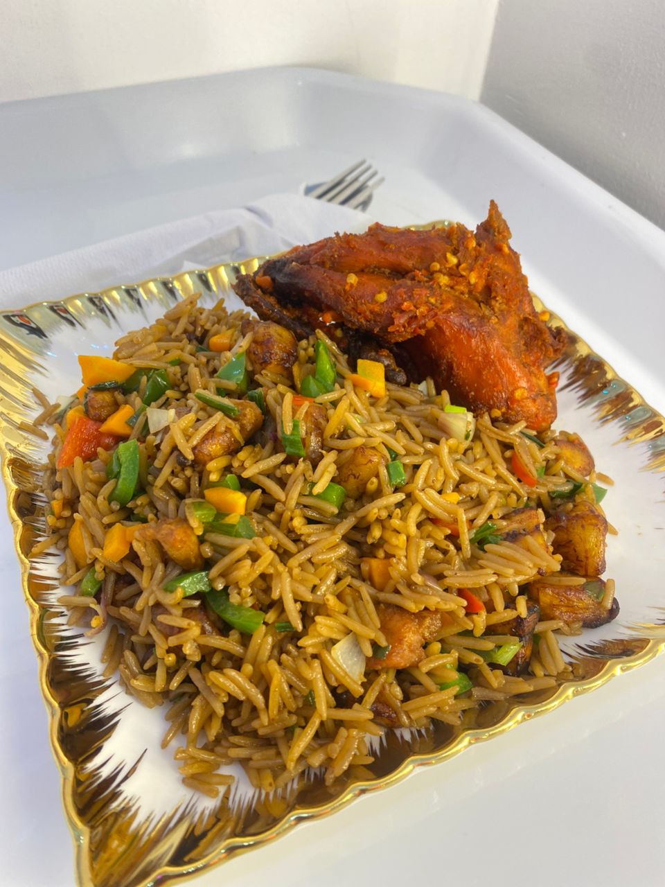 Native Rice With Assorted Goat - Queens Yumyum Spice
